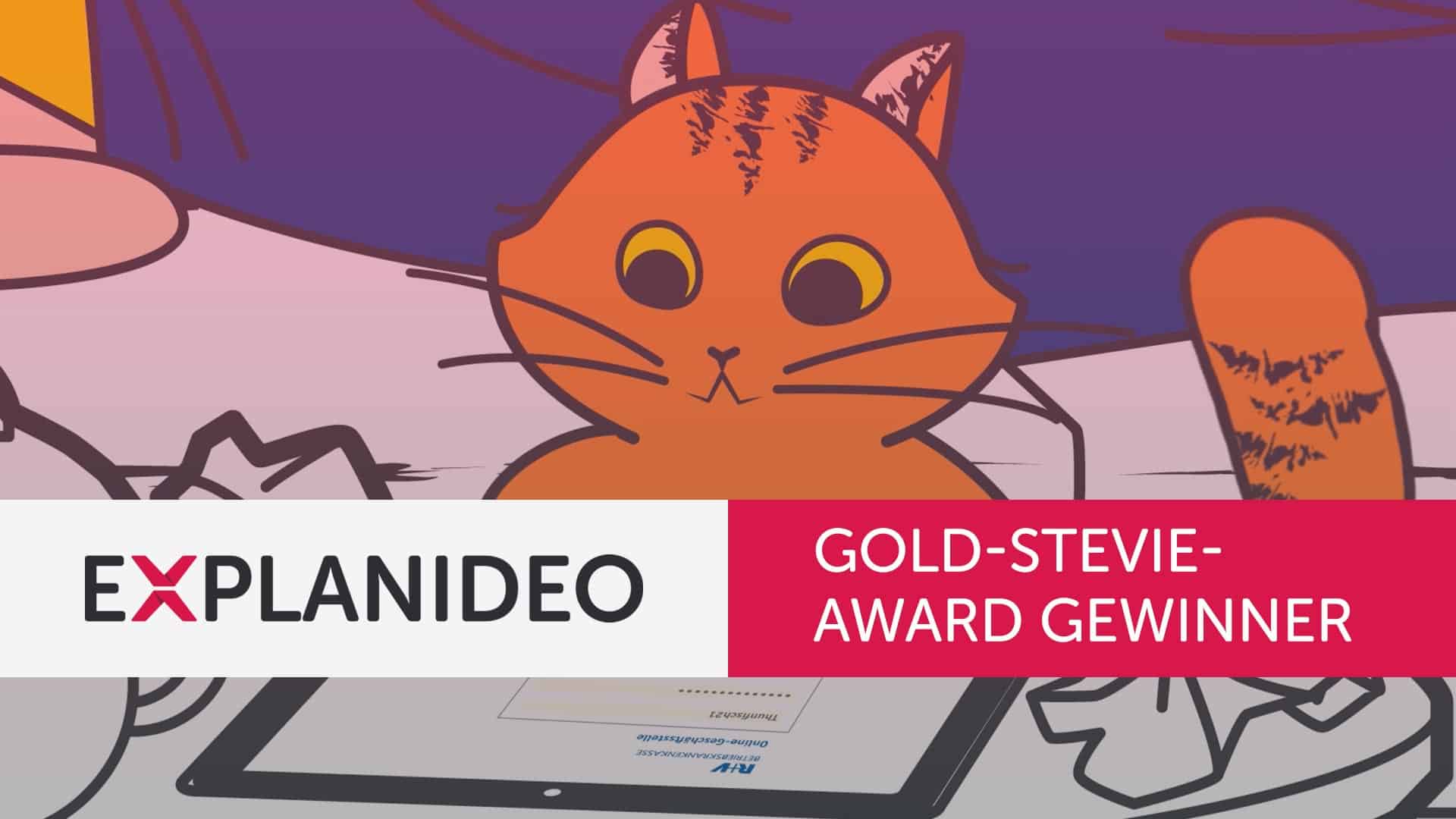 EXPLANIDEO och R+V BKK vinner Gold-Stevie-Award